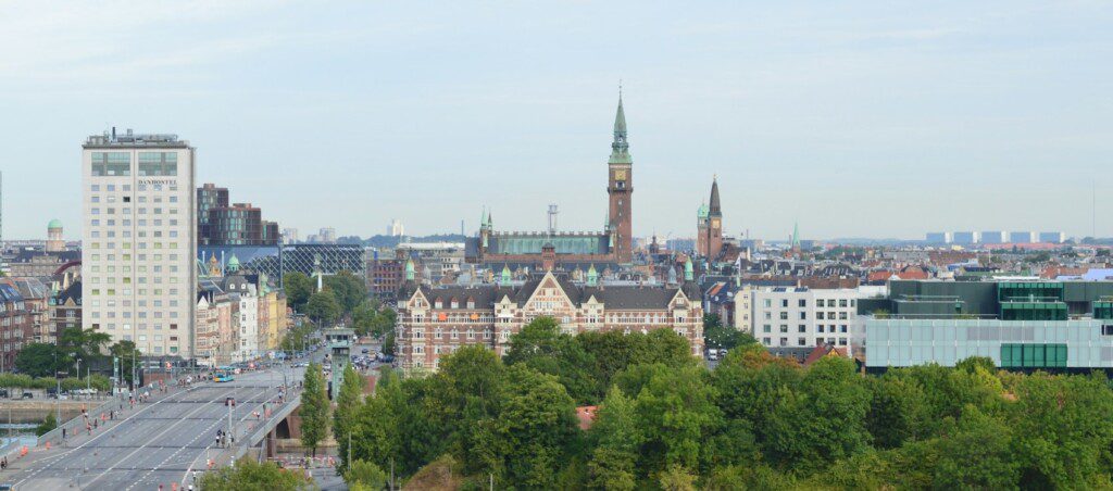 View of Copenhagen with Danhostel at Langebro, one of the popular hostels in Copenhagen, ideal for budget-friendly accommodation