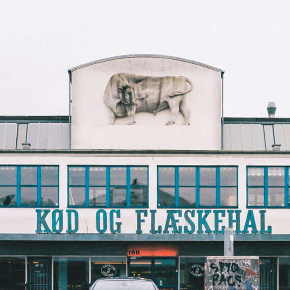 Iconic building in The Meatpacking District, Copenhagen, popular among guests in nearby holiday apartments