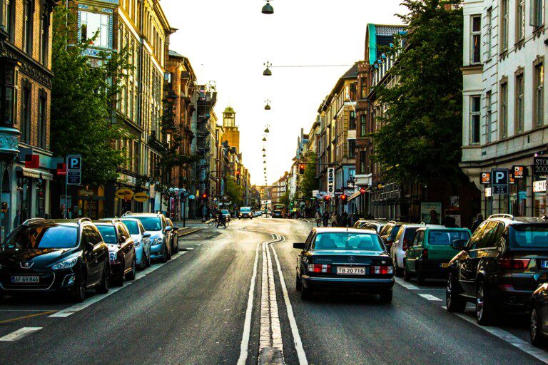 View of Gammel Kongevej, one of the main streets in Frederiksberg, with many holiday apartments nearby